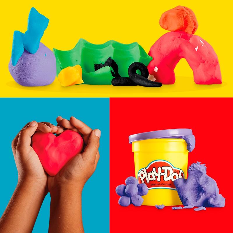 Play-Doh 9 Pack Favorite Color Set, Assorted Colors, 2 & 4 Ounce Modeling Compound Cans, Kids Arts & Crafts, Preschool Toys for 2 Year Old Girls & Boys & Up ( Exclusive)