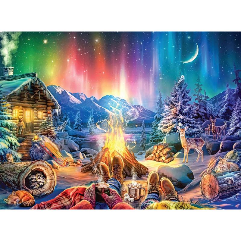 1000 pieces of perfect puzzle for adult puzzle challenge game night - completed puzzle size of 26.75 x 19.75