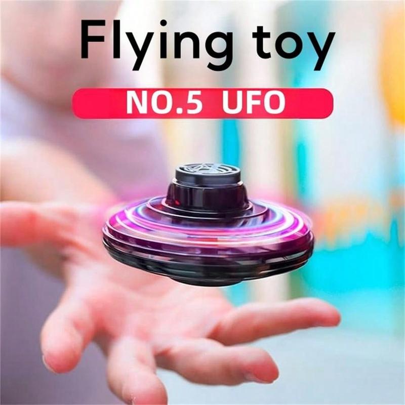 UFO Magic Flying Ball with Lights, Floating Boomerang, New Spinning Top, Toys, Gifts, Sensing Aircraft, 3 Seconds Start, USB Charging, Anti-Jam Protection, Gorgeous Lights, 360° Roll,Children's Christmas Gifts