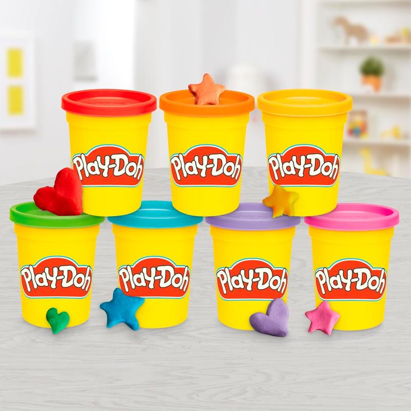 Play-Doh 9 Pack Favorite Color Set, Assorted Colors, 2 & 4 Ounce Modeling Compound Cans, Kids Arts & Crafts, Preschool Toys for 2 Year Old Girls & Boys & Up ( Exclusive)