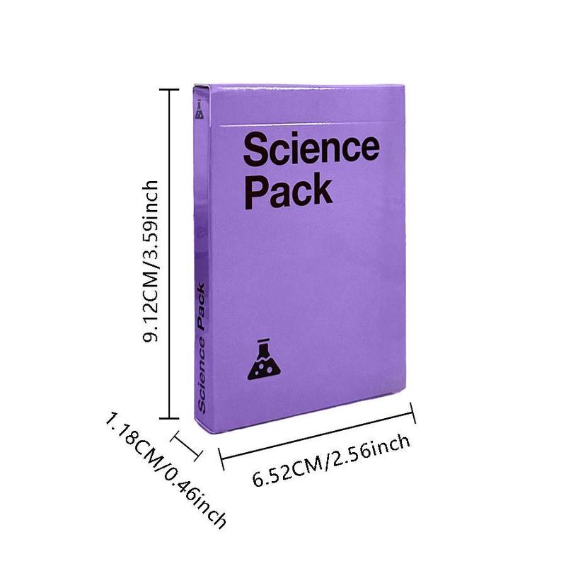 Science Pack Cards Against Humanity Mini Expansion, 1 Count Science Themed Party Card Game, Party Activities Supplies for Adults