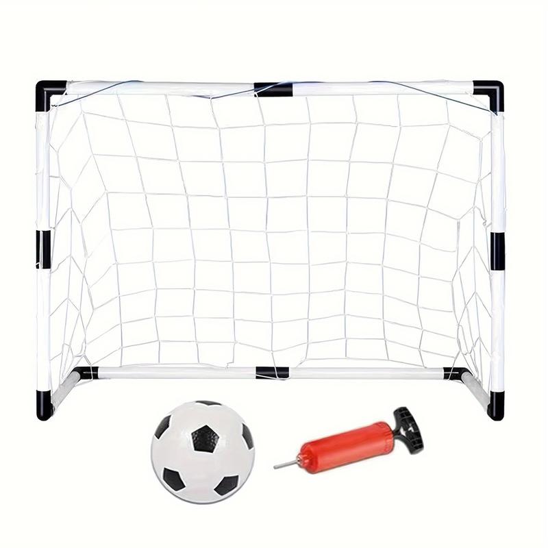 Teenagers Football Goals Suit, Including Football and Air Pump | Portable Soccer Goals, with Ball Net and 6-Inch Football and Air Pump | Children's Activities, Practice Size Equipment | Travel and Backyard Play Toys, Suitable for Children