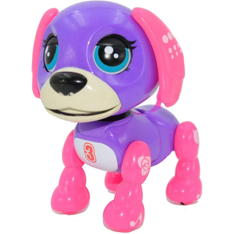 Interactive Puppy - Smart Pet, Electronic Robot Dog Toys for Age 3 4 5 6 7 8 Year Old Girls, Gift Idea for Kids  Voice ControlIntelligent Talking (Dark Purple)