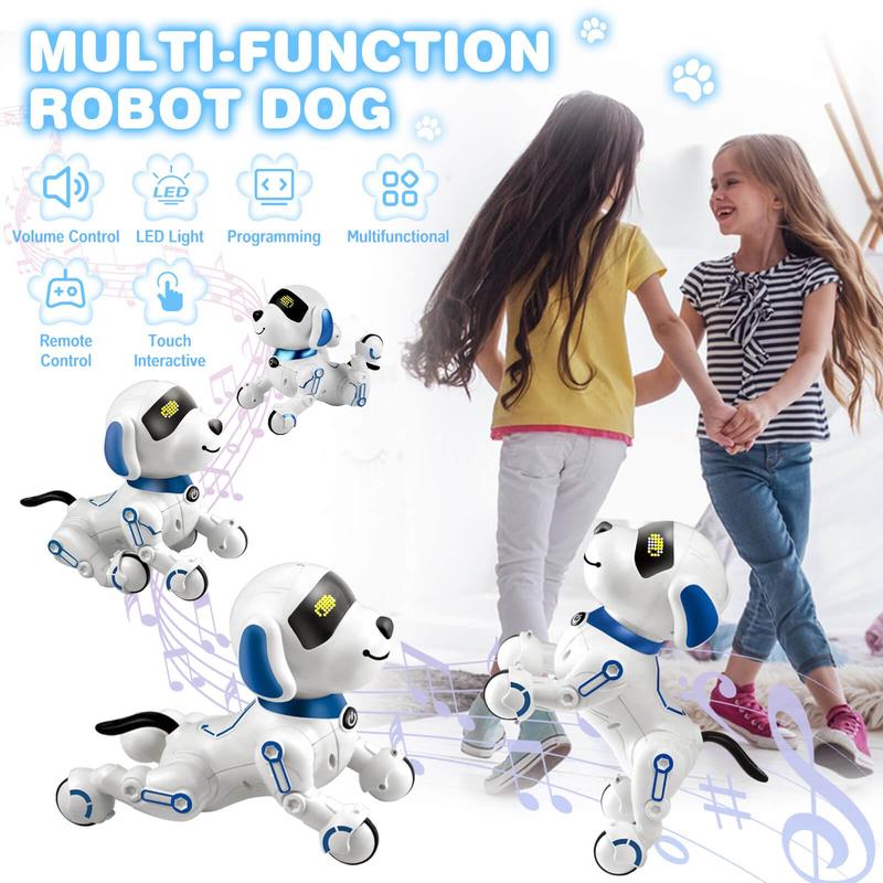 Remote Control Robot Dog Toy for Kids 5-7 Years Old, Pet Puppy Robotic Toy, Smart Robot Dog, Interactive Touch Walking Talking Toys for Boys Girls, Gifts for 3 5 6 7 8 Years Old