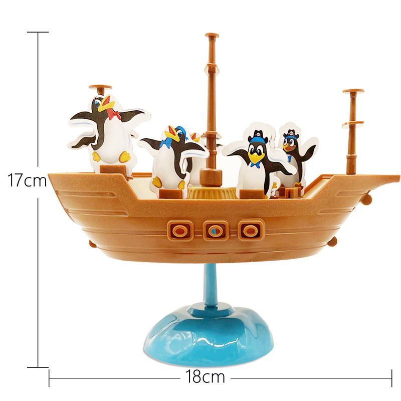 Desktop Pirate Boat Balance Game, Desktop Balance Game, Child-Parent Interaction Toys Set Interactive Children Toy for Kids for 2 or Over 2 Players