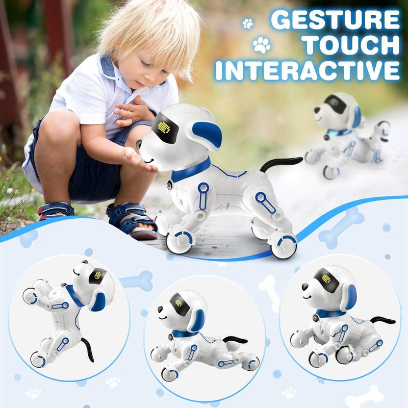 Remote Control Robot Dog Toy for Kids 5-7 Years Old, Pet Puppy Robotic Toy, Smart Robot Dog, Interactive Touch Walking Talking Toys for Boys Girls, Gifts for 3 5 6 7 8 Years Old