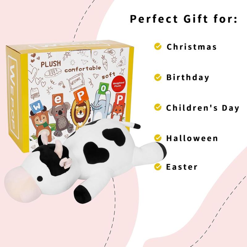 Milk Cow Weighted Plush, 24