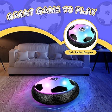 Indoor hover soccer ball game LED1 light up floating ball for kids perfect birthday present for ages 3-12