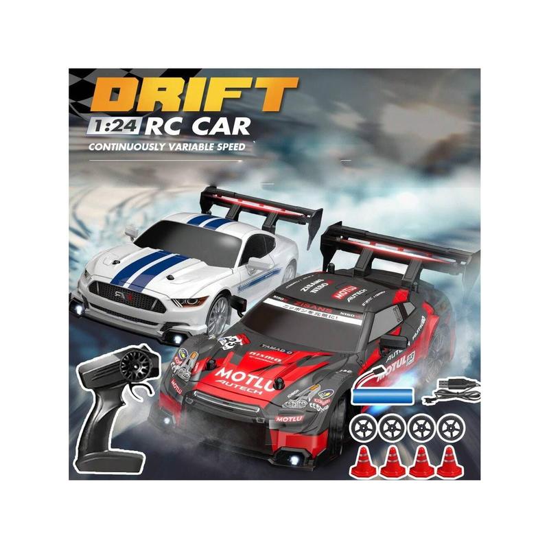 1: 24 Remote Control High-Speed Drift Car, 2.4G Wireless Remote Control Four-Wheel Drive, Christmas, And