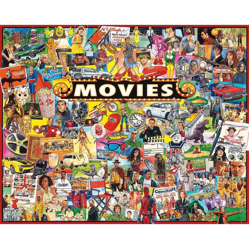 White Mountain Puzzles The Movies - 1000 Piece Jigsaw Puzzle