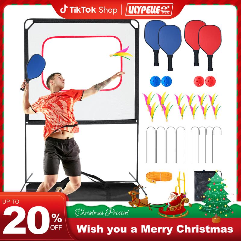 Lilypelle Portable Pickleball with Net, A Racket Game That Combines Pickleball, Badminton, and Tennis, Backyard Games Sport Outdoor Indoor,Fun Games for Adults and Family, Best Gifts