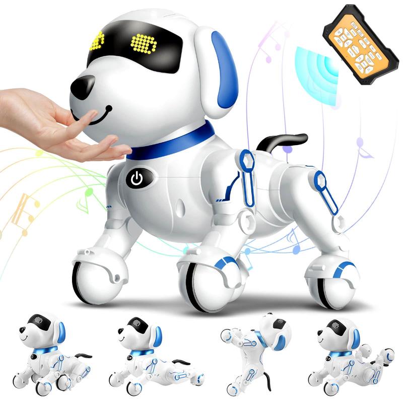 Remote Control Robot Dog Toy for Kids 5-7 Years Old, Pet Puppy Robotic Toy, Smart Robot Dog, Interactive Touch Walking Talking Toys for Boys Girls, Gifts for 3 5 6 7 8 Years Old