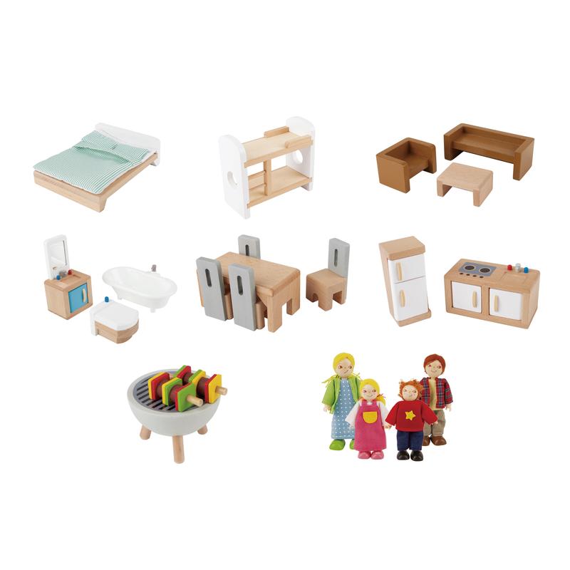 Hape Wooden Doll Family Mansion with Accessories