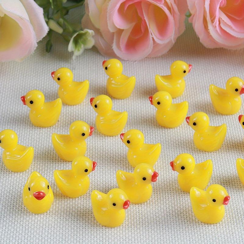 10 50 100PCS Cute Little Yellow Duck DIY Accessories, Gifts, Hanging Ornaments and Decorative Items, Birthday Gifts, Christmas Gifts, Festival Gifts, Stocking Filler