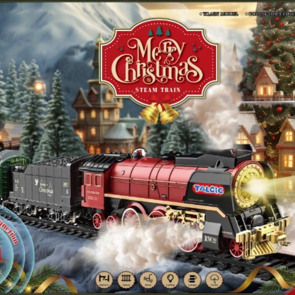 [ Live Only] Retro RC Talent Christmas Remote Control Train, best gift for Christmas