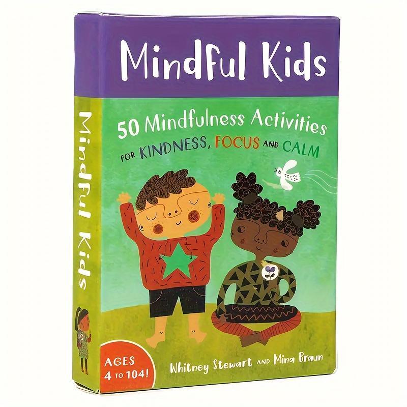 Mindfulness Kids Card Game, 1 Box Mindfulness Kids Card Game, Fun & Interactive Party Activities for Teens & Adults, Office Stationery & Supplies