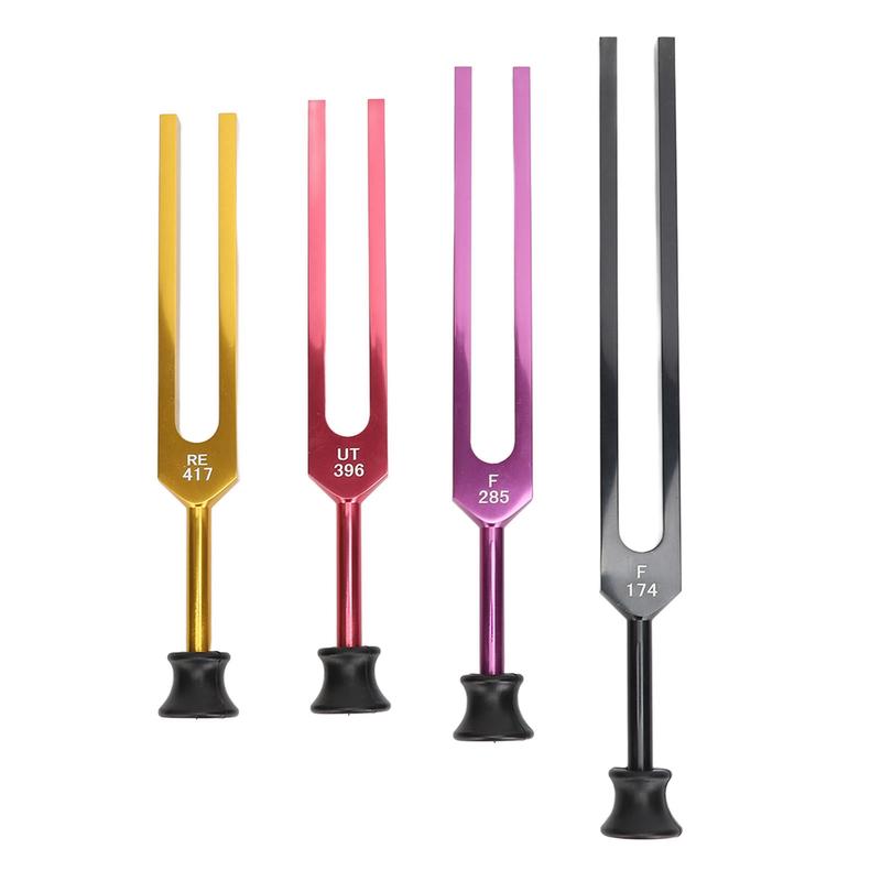 Tuning Forks Set Aluminum Alloy Long Vibration Time Resonant Tuning Fork with Hammer for Healing