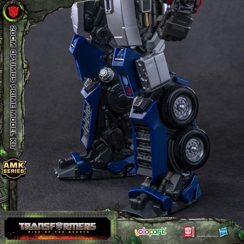 YOLOPARK Transformers Toys: Optimus Prime Action Figure - Rise of the Beasts - 7.87 Inch Pre-assembled Model Kit from the AMK Series