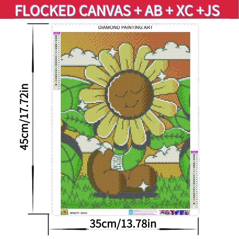 Sunflower Pattern DIY Diamond Art Painting Kit without Frame, DIY Decorative Art Picture for Beginner, DIY Home Decor