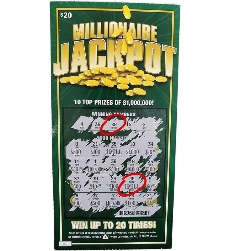 8PC (4 of each) Prank Lottery Tickets and Scratch Cards Look Real - $1 Million Winning Ticket Gag Set Laughing Smith