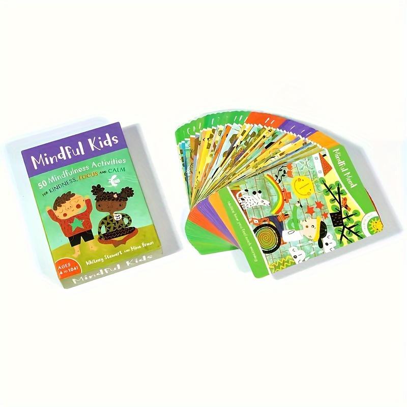 Mindfulness Kids Card Game, 1 Box Mindfulness Kids Card Game, Fun & Interactive Party Activities for Teens & Adults, Office Stationery & Supplies