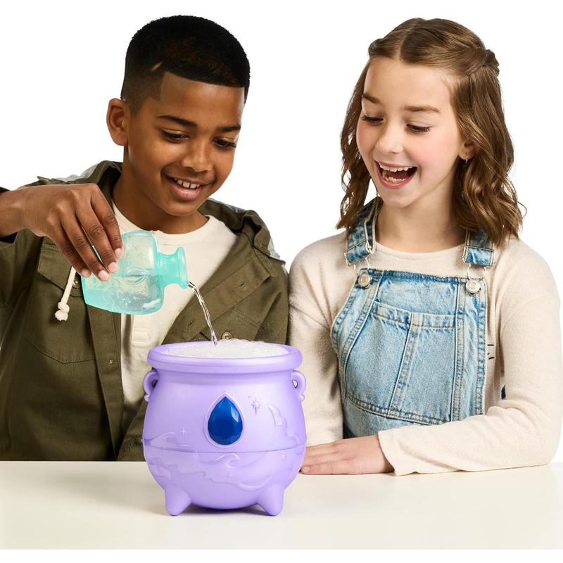 Magic Mixies Color Surprise Magic Cauldron. Reveal a Mixie Plushie from The Fizzing Cauldron and Discover 6 Magical Color Change Surprises - Styles May Vary - Non-Electronic Medium (Pack of 1)