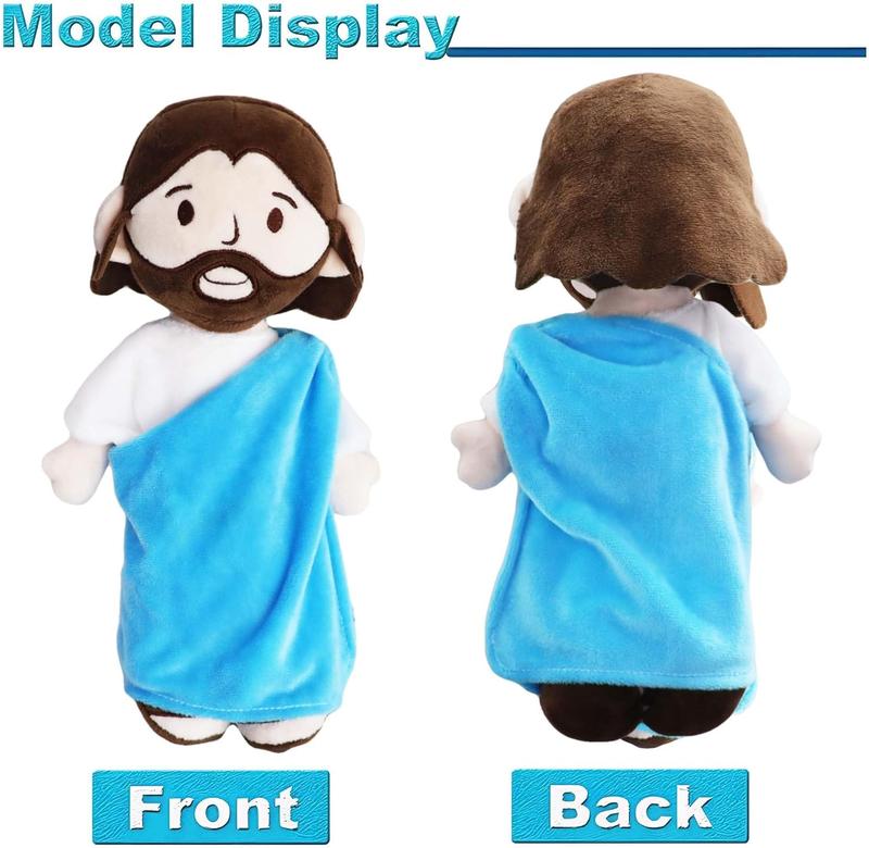 Yelakey Jesus Plush Toy, Soft and Comfy Plushies for Kids and Adults, Religious Party Favors Gifts for Kids, Religious Gift, Christian Baptism Gift, Thanksgiving Christmas Gift