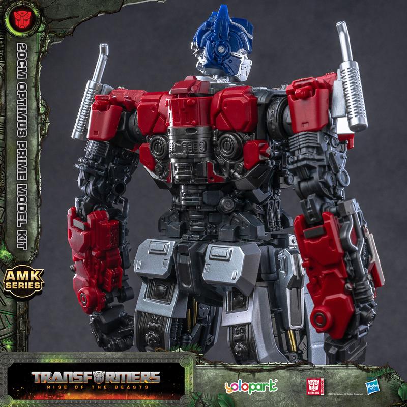 YOLOPARK Transformers Toys: Optimus Prime Action Figure - Rise of the Beasts - 7.87 Inch Pre-assembled Model Kit from the AMK Series