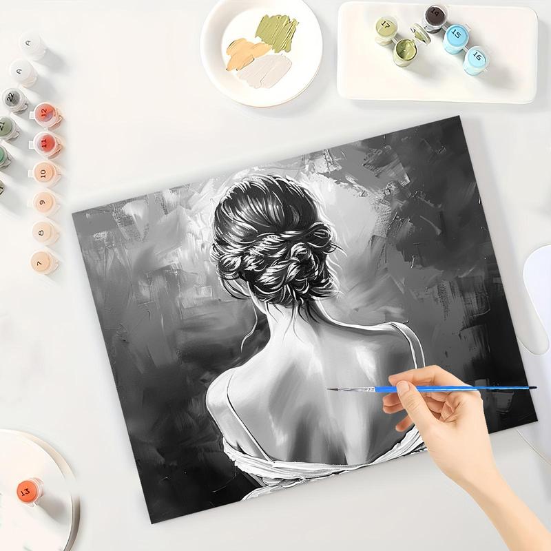 Woman Pattern DIY Painting By Numbers Kit, 1 Set DIY Paint By Numbers Kit, Wall Art Decoration for Home Living Room Bedroom