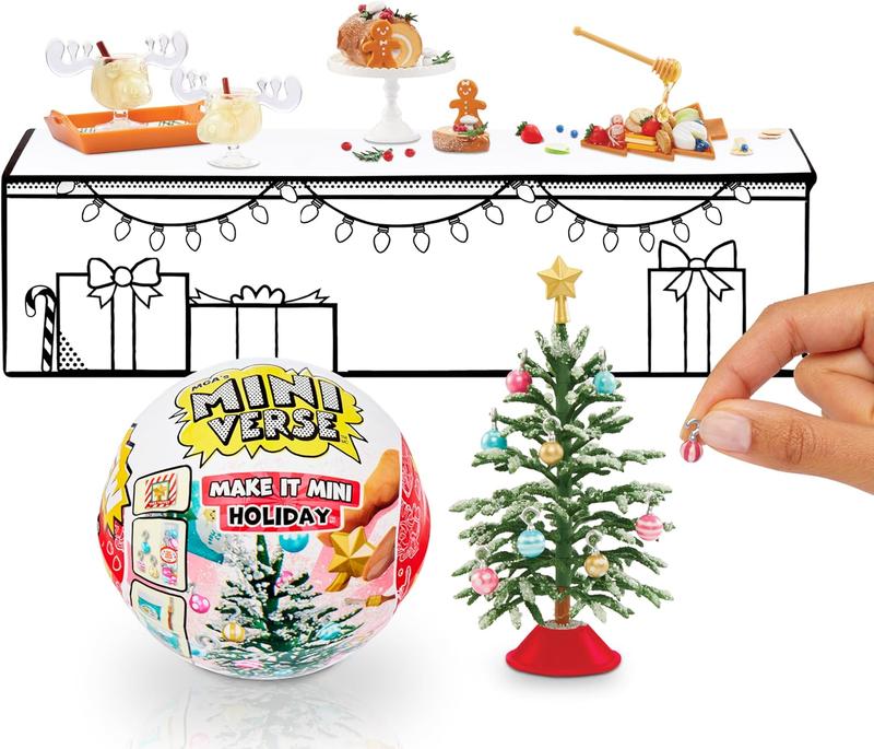 MGA Miniverse Make It Mini Holiday Series | National Lampoon's Christmas Vacation Blind Packaging Collectibles | DIY Resin Play & Replica Food (Not Edible) for Ages 8+