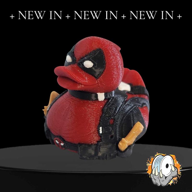 Quackpool: 3D Printed Deadpool Duck Figure