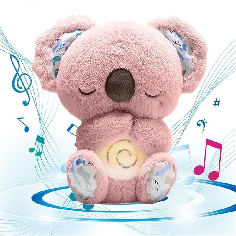 Breathing Relief Koala Bear Plush Toy Calming Otter Plush Toy Stuffed Animal Soother Koala Bear Anxiety Relief Koala Doll Breathing with Sensory Music Lights Rhythmic Breathing Motion