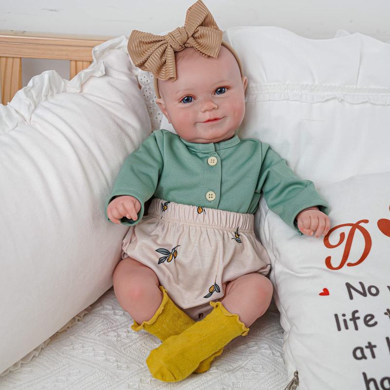 Babeside Series Realistic Lifelike Reborn Baby Dolls - Lovely Awake Realistic-Newborn Baby Dolls Soft Body, Valentine's Day Gift, Real Life Baby Dolls Girl with Gift Box for Kids Age 3+