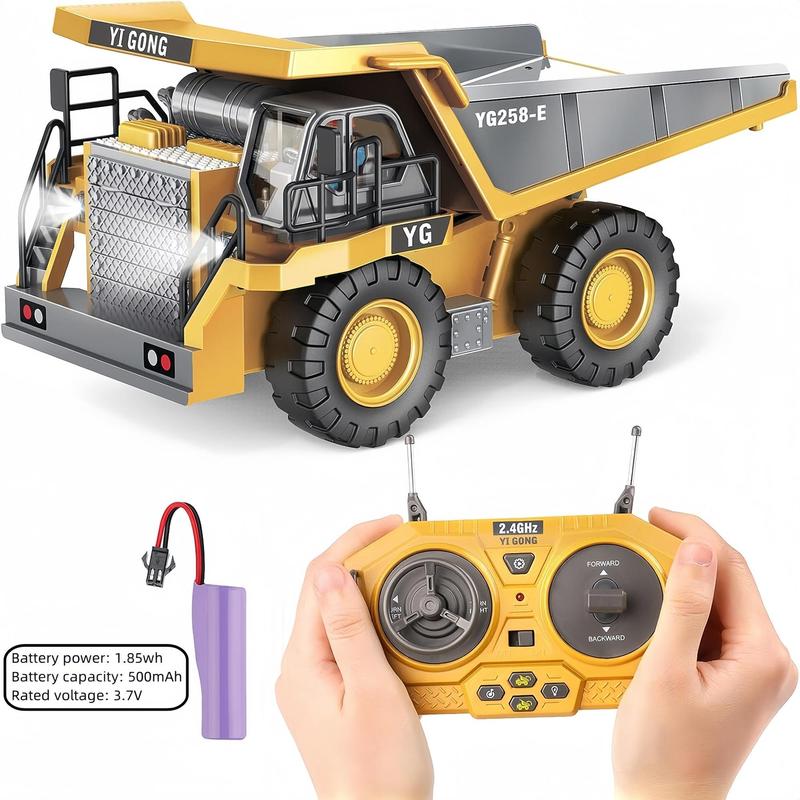 Remote Control Excavator Toy, Including 1 Remote Control Excavator Toy Car & 1 Manual & 1 Batteries & 1 Charging Cable & 1 Remote Control & 1 Screwdriver