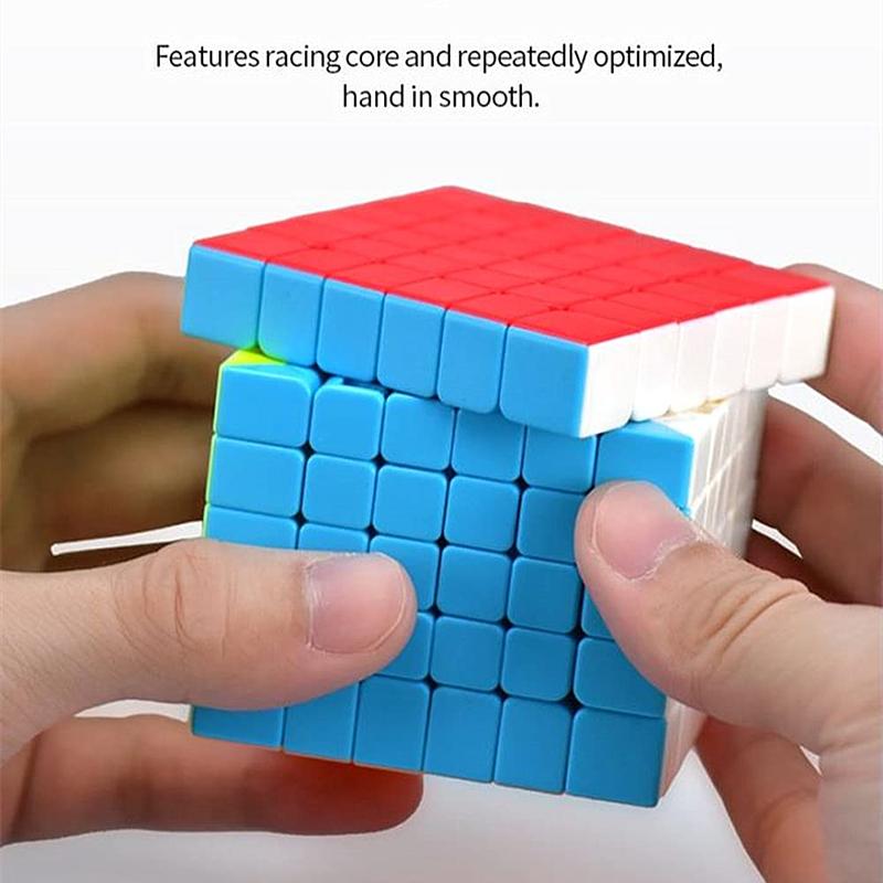 Qifan S 6x6 Speed Cube Stickerless Magic Cube 6x6x6 Puzzle Cubes Toy