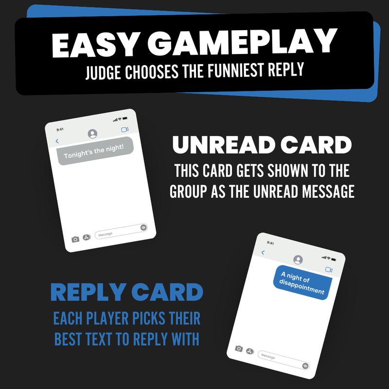 Do or Drink Left On Read Party Card Game For Adults - 500 Cards