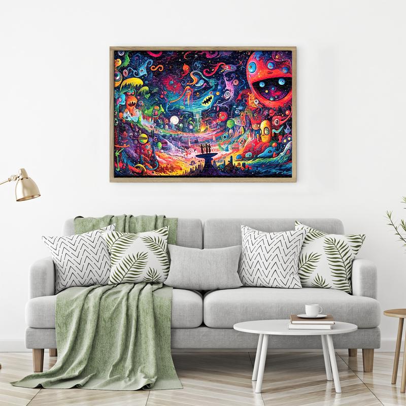 HUADADA Fantasy Alien World 1000-Piece Puzzle Set for Adults - Perfect for Home Decoration and Family Game Nights