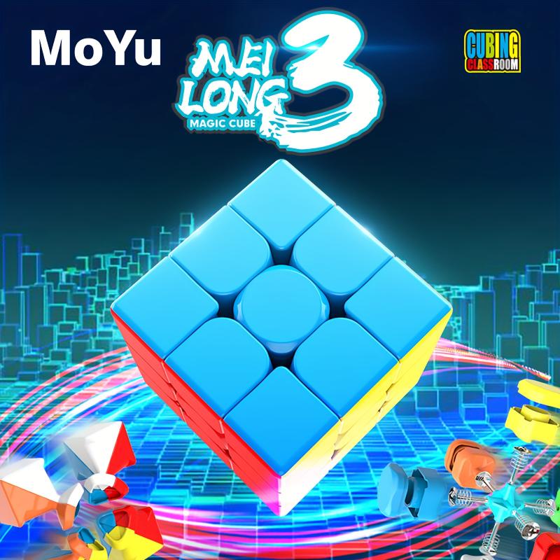 MOYU Magic Cube 3x3 Speed Cube - 3D Puzzle, Children's Brain Teaser Toy - ABS Resin - Primary Skill Level - White, Red, Yellow, Blue, Green, Orange Cubes - Perfect Gift for Christmas, Halloween, Birthday