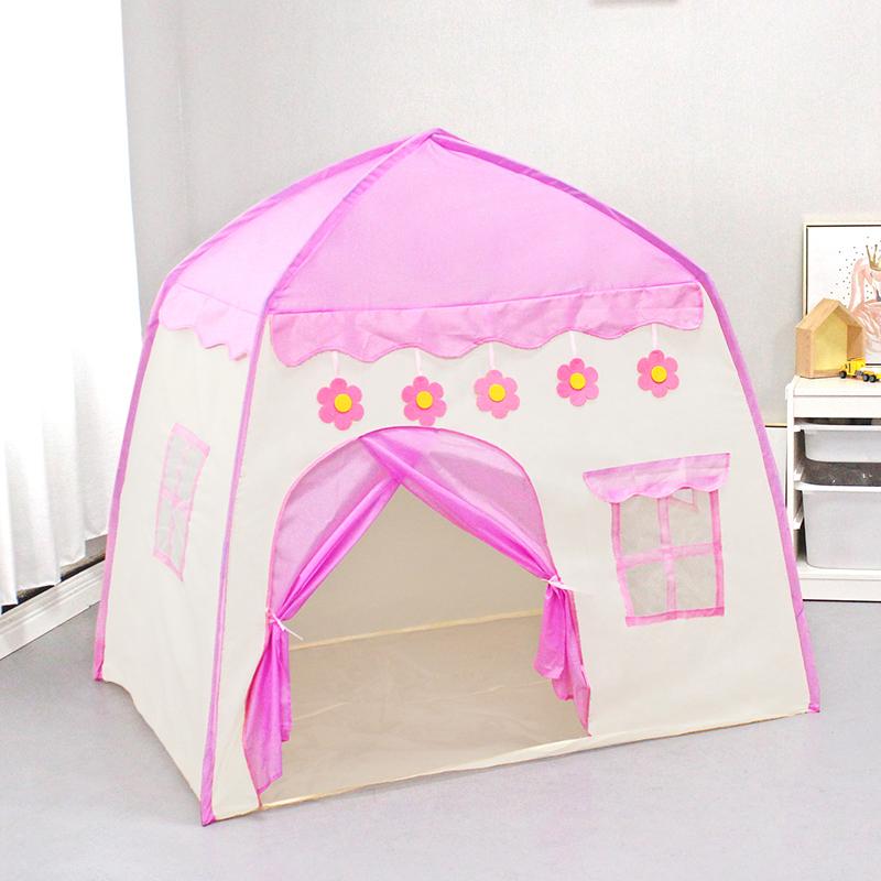 Toy Play Tent For Girls And Boys, Princess Theater, Indoor Pink Castle