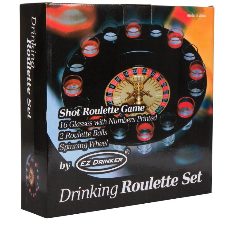 16pc Shot Roulette Game Set - Shot Spinning Drinking Game