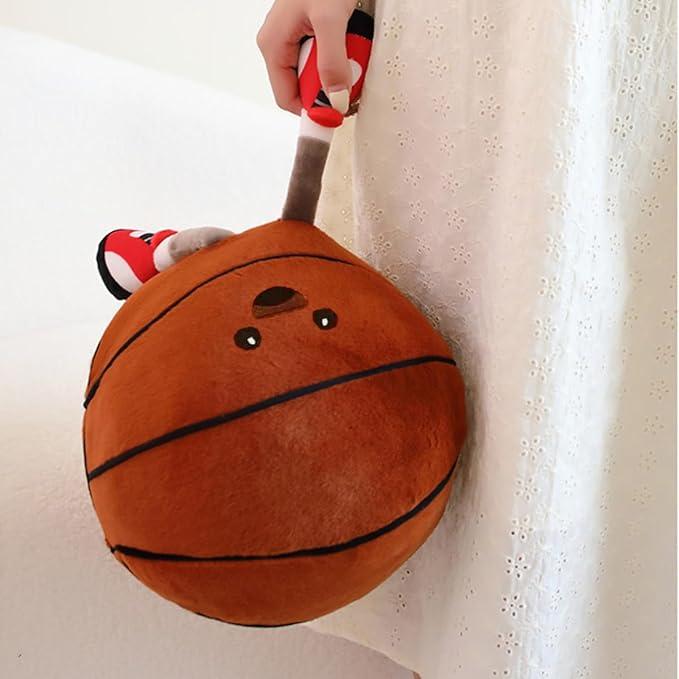 Jellycat Basketball, American football, Soccer, Stuffed Sports Plushes, Basketball Gifts for Boys and Girls, Soft Sports Pillows Basketball Stuffed Animal Room Decor