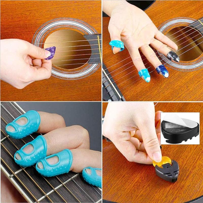 66PCS Guitar Accessories Kit, Acoustic Guitar Changing Tool, Including Acoustic Strings