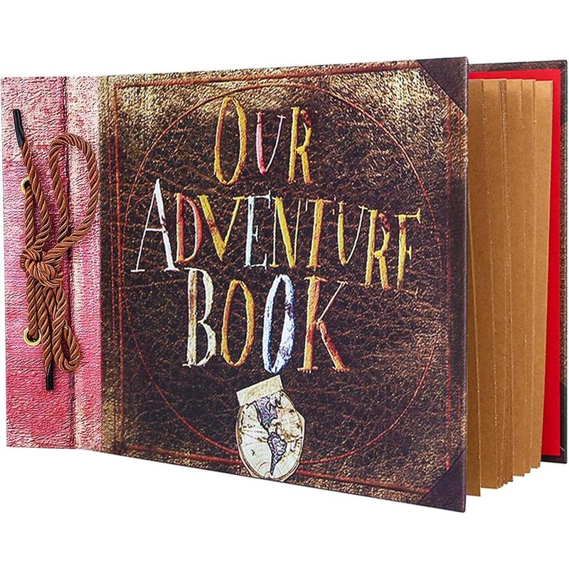 Our Adventure Book Up Scrapbook Photo Album DIY Memory Scrap Book Hard Cover for Men Boyfriend