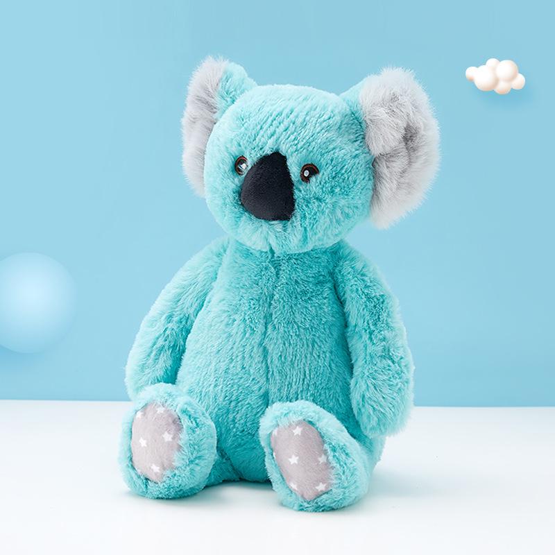 Cute and lovely koala plush doll toys, creative blue wombat animal dolls, plush animals and plush toys, children's sleep pillows, girls high value ragdoll doll gifts, birthday gifts, holiday, memorial gifts