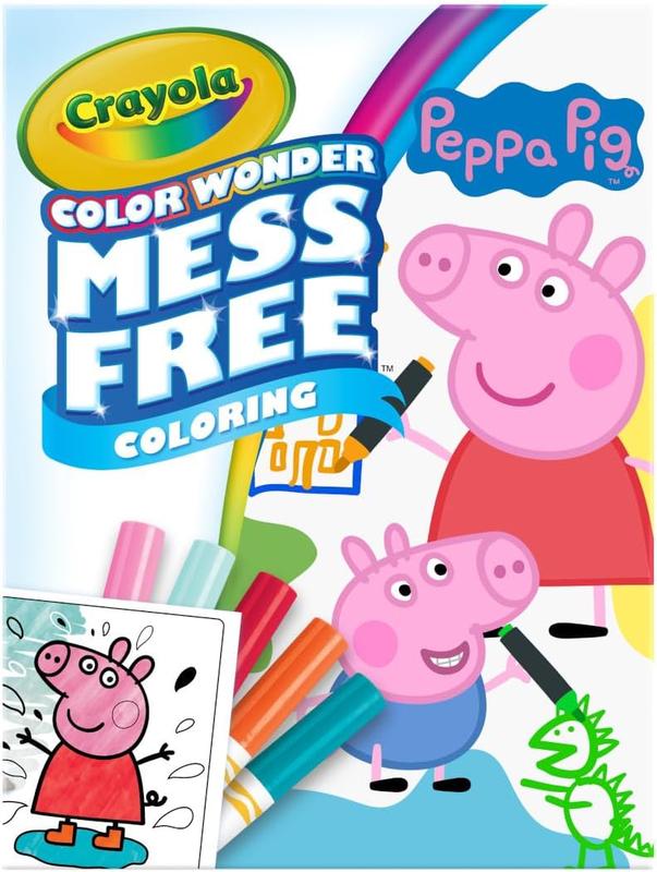 Peppa Pig Color Wonder, Mess Free Coloring Activity Set, Toddler Drawing & Coloring Kit, Peppa Pig Toy, Gift for Kids