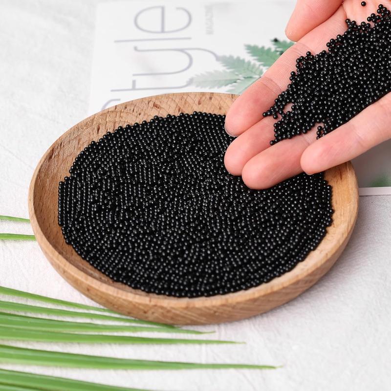 15000 count Black Vase Fillers,  Beads Gel Beads for Floating Pearls Candle Vase Fillers