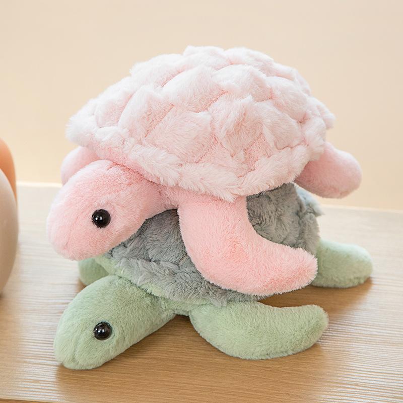 Cute Sea Turtle Design Plush Toy, Lovely Soft Stuffed Marine Animal Doll, Kawaii Plushie, Appease Doll for Teens Birthday Gift, Room Accessories