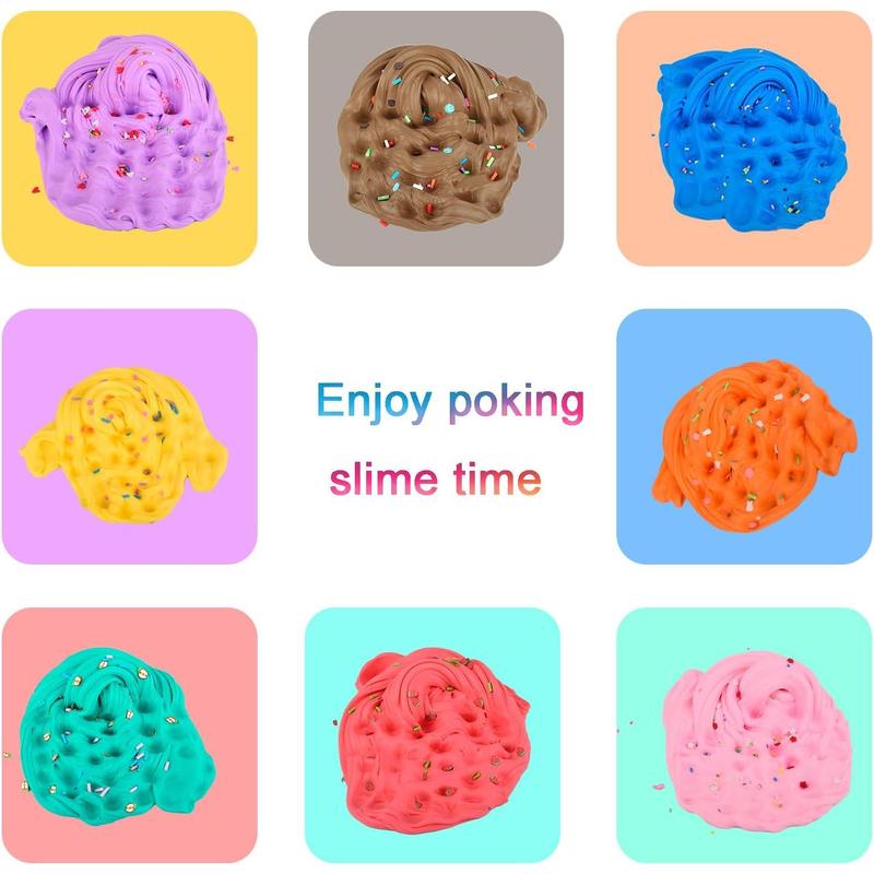 Butter slime set 9 pieces, suitable for party gifts for boys and girls, scented slime, soft and non-sticky, high-quality carnival prizes,