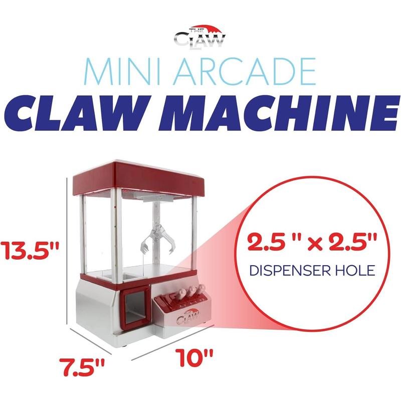 Etna Electronic Arcade Claw Machine - Toy Grabber Machine with Flashing LED Lights and Sound