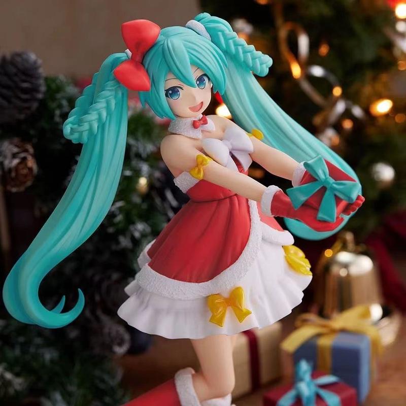 Christmas Hatsune Miku figure future two-dimensional chassis figure model desktop ornaments girls surrounding gifts